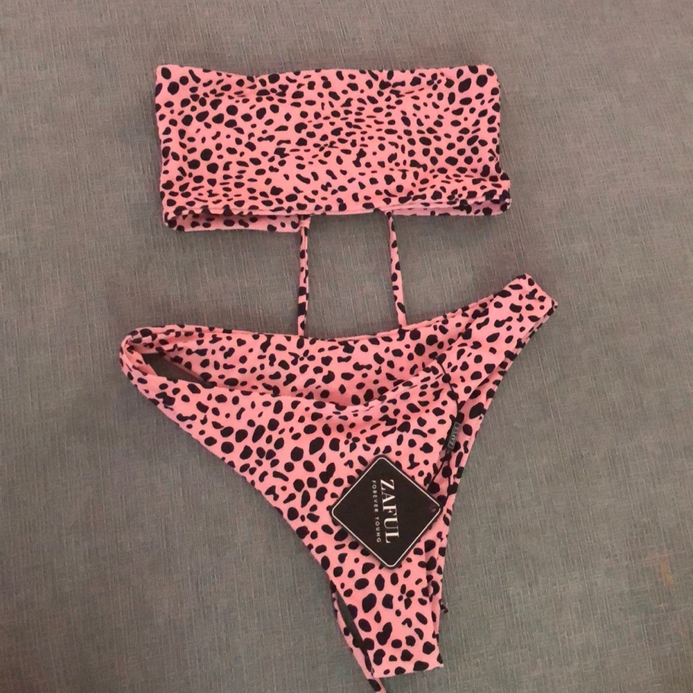Zaful strapless bikini